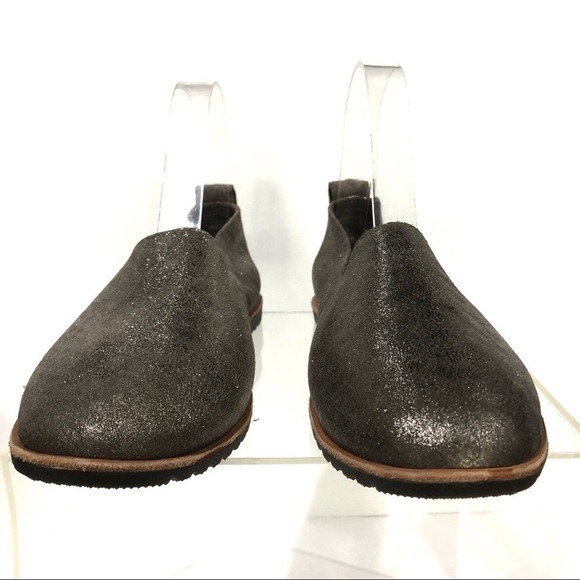 Sorel Flat Shoes Ella Slip On Glitter Leather Casual Comfort Loafer Lightweight - Picture 2 of 8